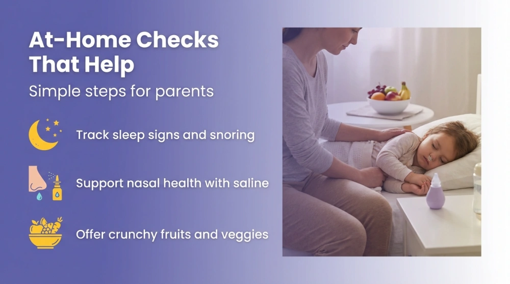 Infographic: At-Home Checks That Help — Simple steps for parents