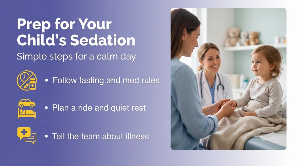 Prep for Your Child’s Sedation — Simple steps for a calm day