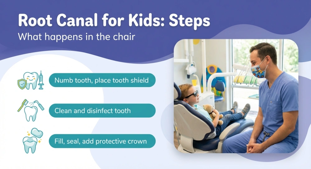 Root Canal for Kids: Steps