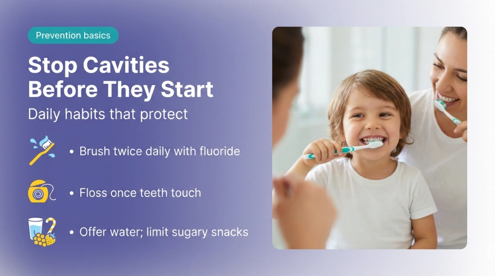 Stop Cavities Before They Start — Daily habits that protect