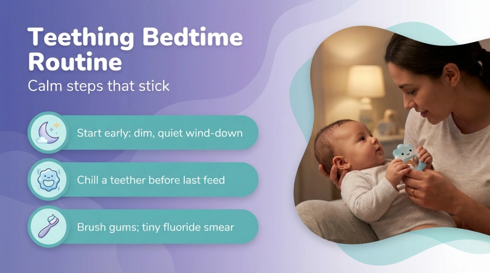 Teething Bedtime Routine - Calm steps that stick