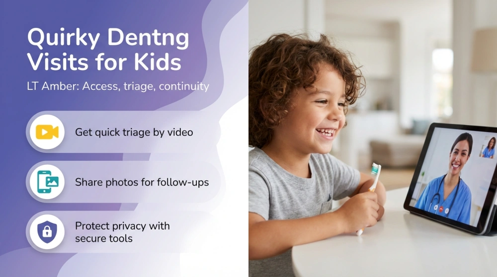 Virtual Dental Visits for Kids - Access, triage, continuity