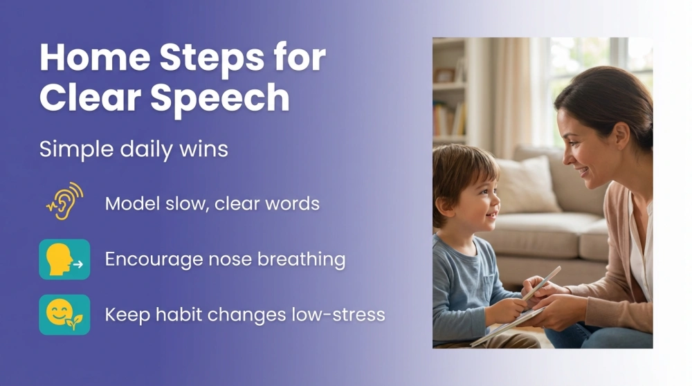 Home Steps for Clear Speech - Simple daily wins