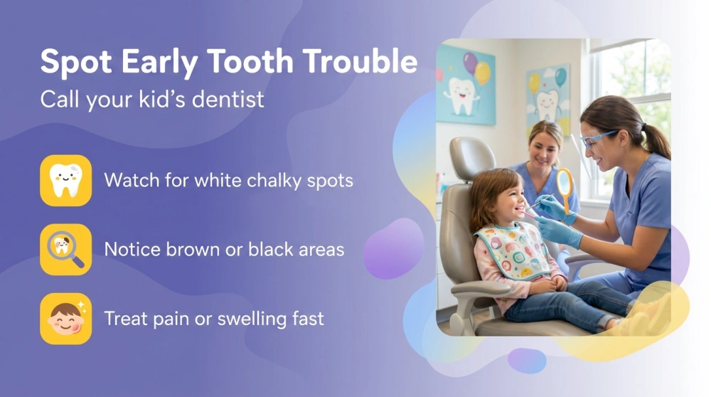 Spot Early Tooth Trouble - Call your kid's dentist