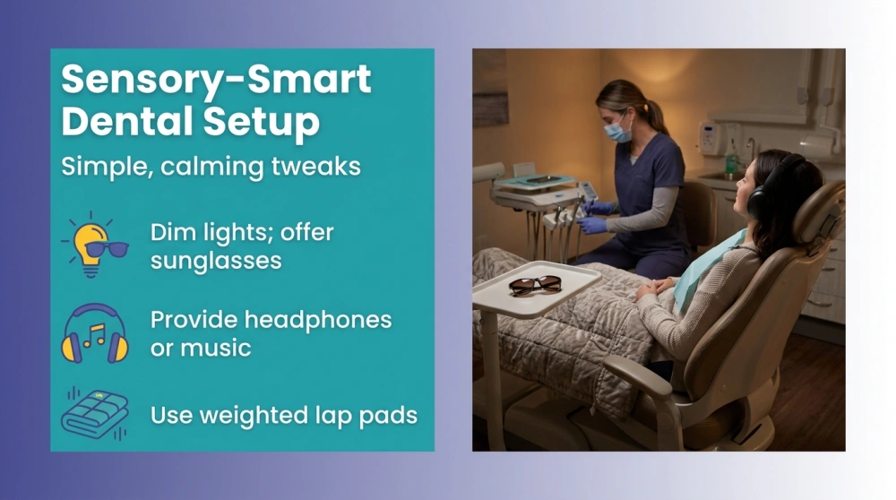 Sensory-Smart Dental Setup — Simple, calming tweaks