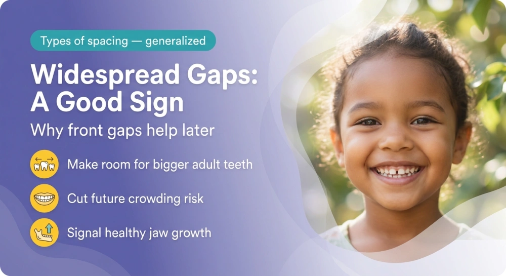 Widespread Gaps: A Good Sign — Why front gaps help later infographic